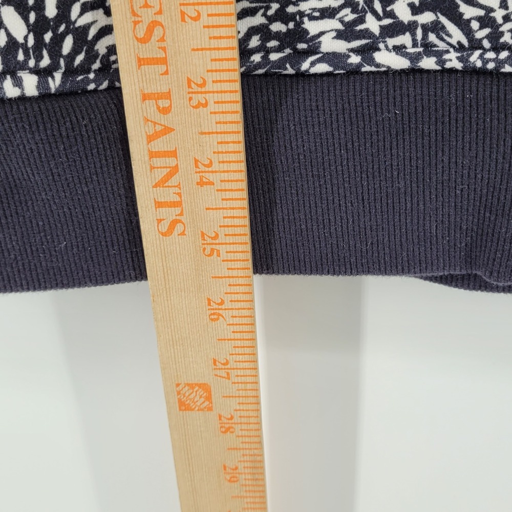 Athleta Triumph Printed Hoodie Womens Large Black White Full Zip 511504-10 - Picture 7 of 7